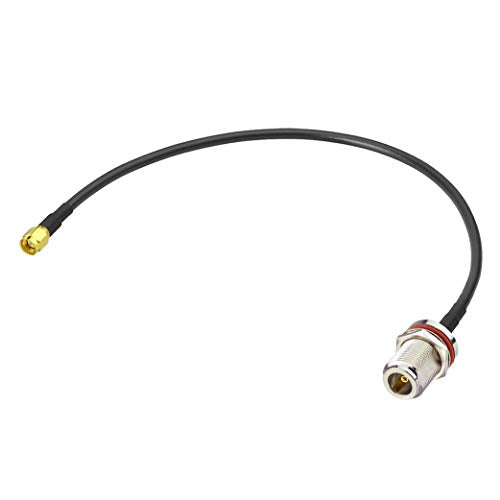 SMA Male to N Female Bulkhead Mount RG58 Coaxial Adapter Cable 1 feet 30cm Compatible with 4G LTE Wireless Router Gateway Cellular RTL SDR USB ADS-B Receiver