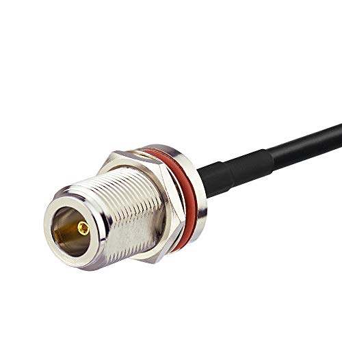 SMA Male to N Female Bulkhead Mount RG58 Coaxial Adapter Cable 1 feet 30cm Compatible with 4G LTE Wireless Router Gateway Cellular RTL SDR USB ADS-B Receiver