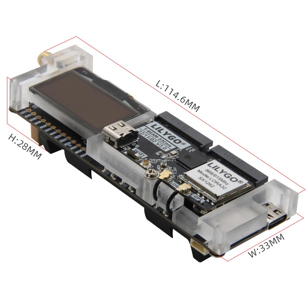 LILYGO T-BeamSUPREME Meshtastic 915Mhz ESP32-S3 LoRa L76K GPS WiFi Bluetooth Module TTGO Development Board with 1.3inch SH1106 OLED