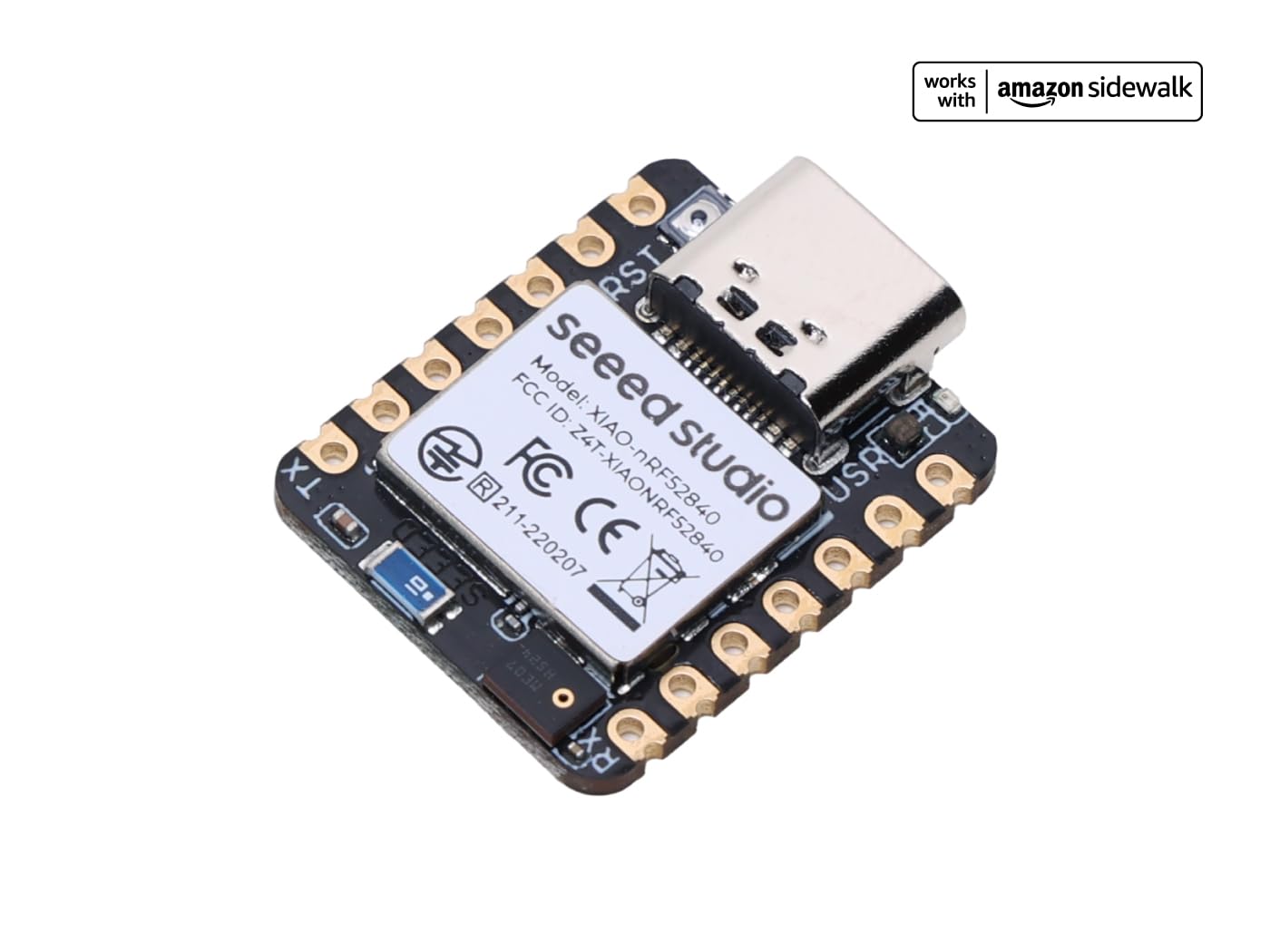 XIAO nRF52840 3PCS Pack - NFC, Onboard Bluetooth5.0 Antenna, Supporting Arduino, MicroPython, CircuitPython, tinyGo, Zephyr, Meshtastic, Amazon Sidewalk, QMK, ZMK