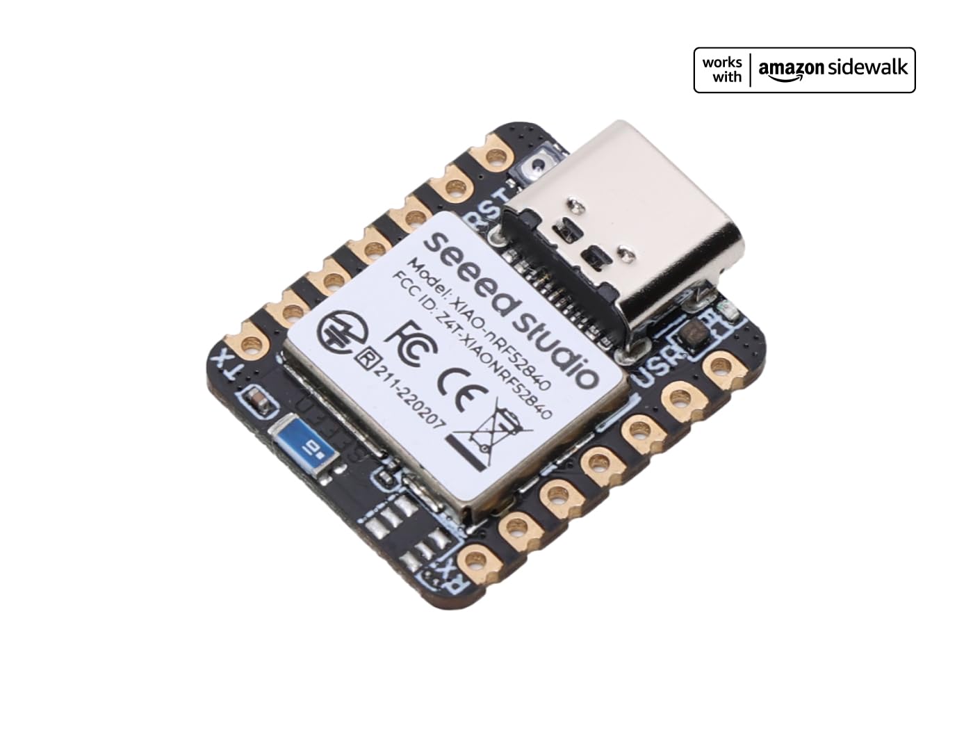 XIAO nRF52840 3PCS Pack - NFC, Onboard Bluetooth5.0 Antenna, Supporting Arduino, MicroPython, CircuitPython, tinyGo, Zephyr, Meshtastic, Amazon Sidewalk, QMK, ZMK