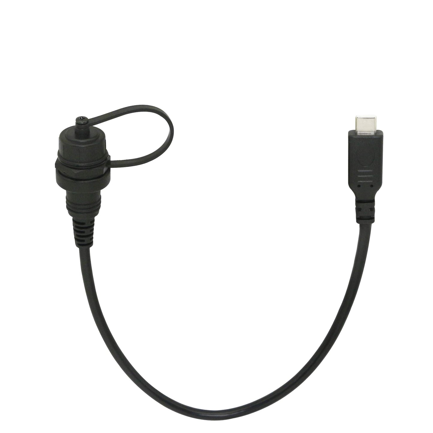 CERRXIAN 30cm USB Type C 2.0 Car Mount Dash Flush Waterproof Extension Cable for Car, Boat, Motorcycle, Truck Dashboard (USB-C)