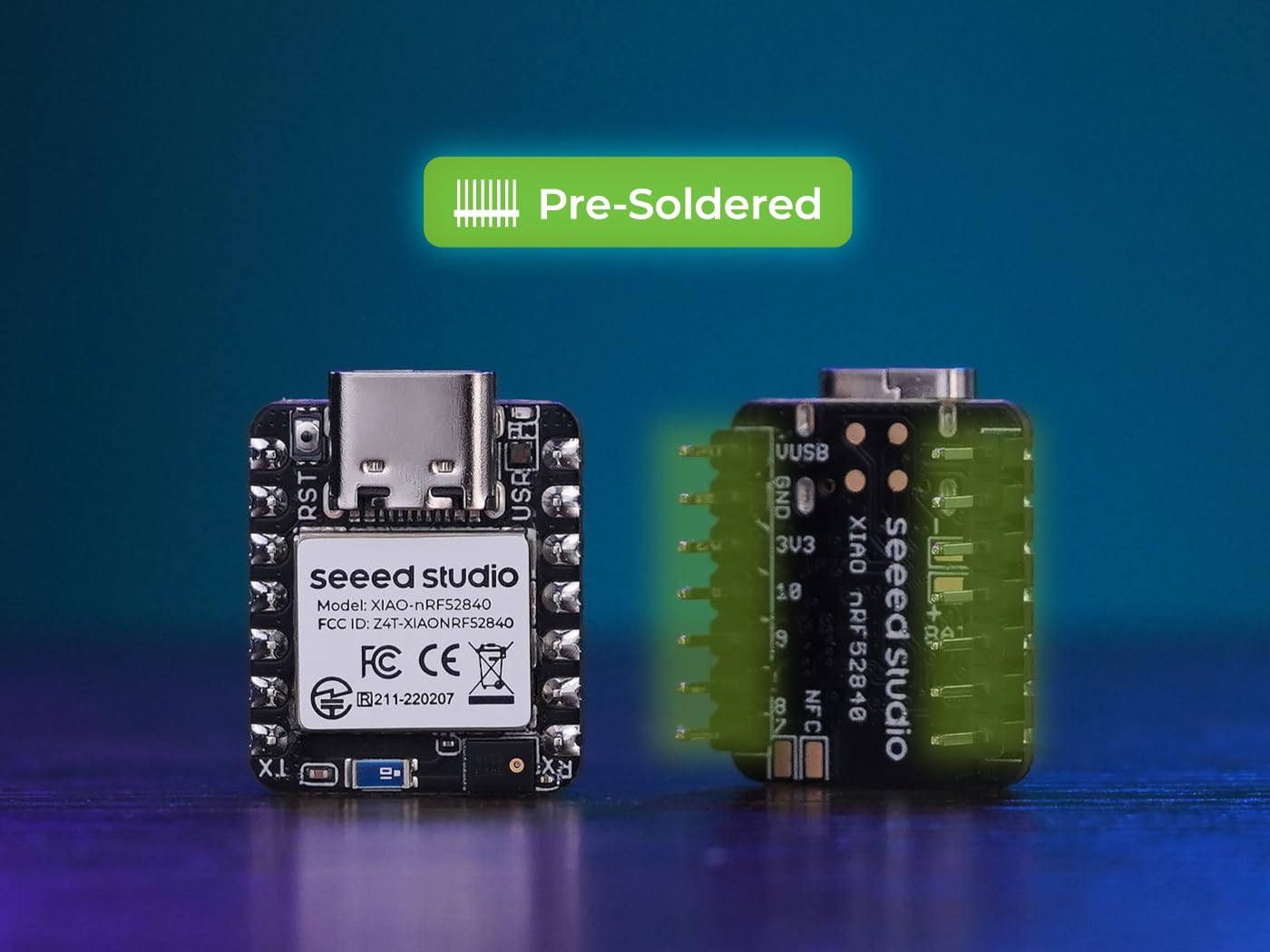 XIAO nRF52840 3PCS Pack - NFC, Onboard Bluetooth5.0 Antenna, Supporting Arduino, MicroPython, CircuitPython, tinyGo, Zephyr, Meshtastic, Amazon Sidewalk, QMK, ZMK