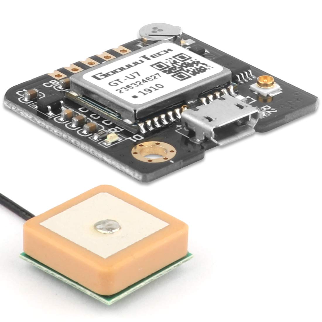 Doudou 2pcs GT-U7 GPS Module, High Sensitivity, Low Power Consumption, Compatible with NEO-6M, STM32, Suitable for Vehicles