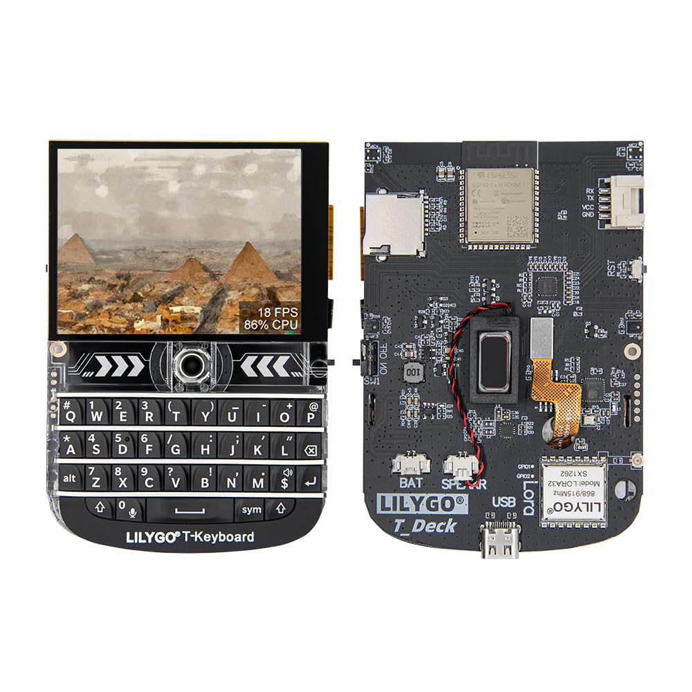 LILYGO T-Deck ESP32-S3 Meshtastic 915MHz LoRa BLE WiFi TTGO Module LoRaWAN Long Range Development Board with 2.8 inch LCD Display
