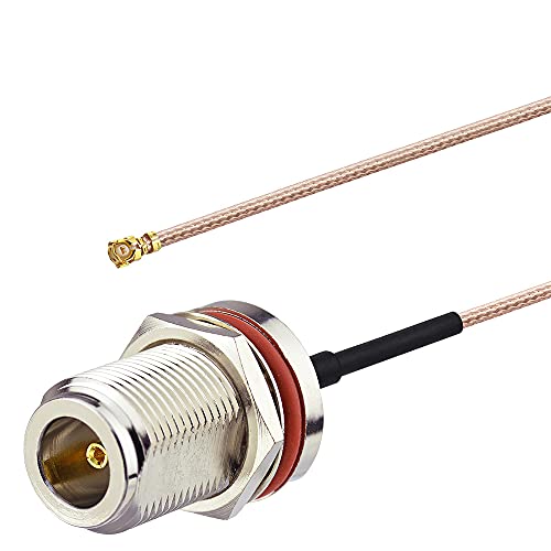 IPX/u.fl to N Type Female Pigtail Cable (6" RG178 for PCI WiFi Card Wireless Router Gateway External Antenna etc.