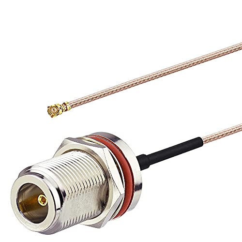 IPX/u.fl to N Type Female Pigtail Cable (6" RG178 for PCI WiFi Card Wireless Router Gateway External Antenna etc.