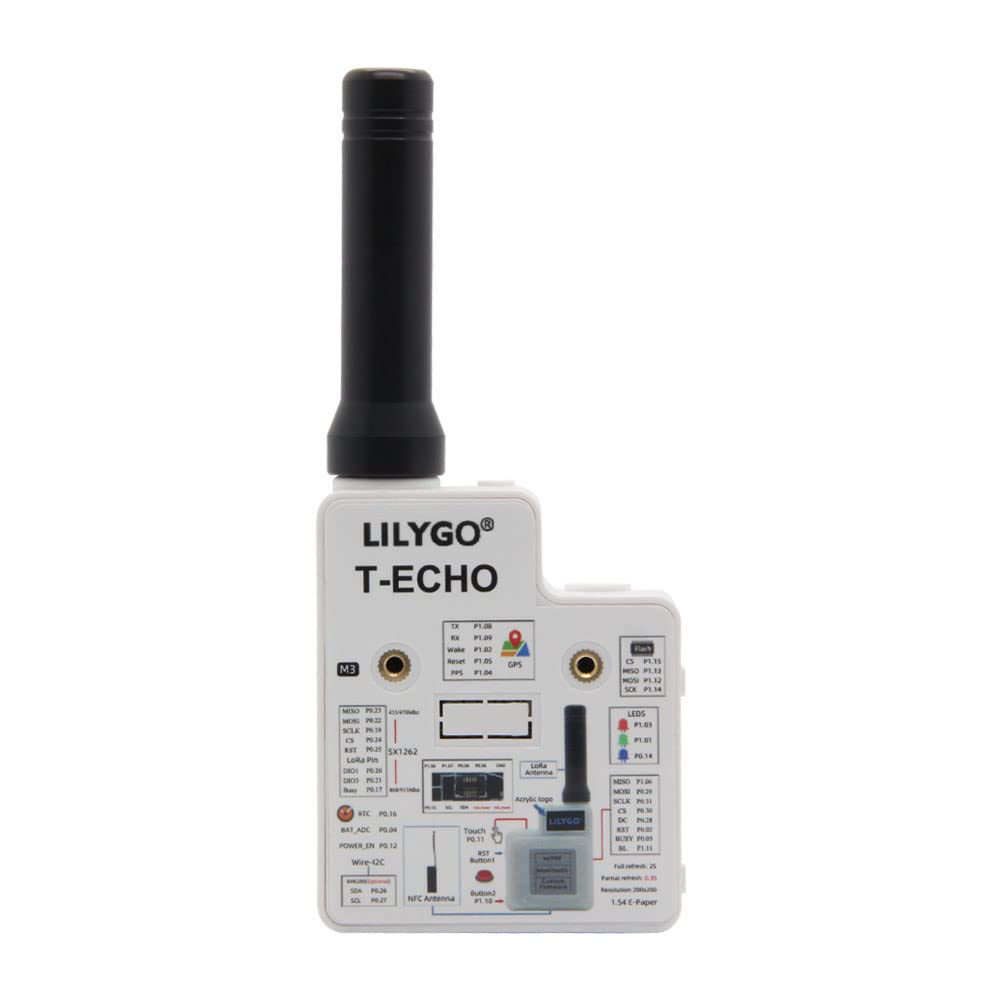 LILYGO T-Echo Meshtastic LoRa SX1262 Wireless Module 915MHz TTGO Development Board NRF52840 GPS RTC NFC Arduino with BME280 Pressure Sensor