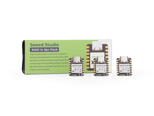 XIAO nRF52840 3PCS Pack - NFC, Onboard Bluetooth5.0 Antenna, Supporting Arduino, MicroPython, CircuitPython, tinyGo, Zephyr, Meshtastic, Amazon Sidewalk, QMK, ZMK