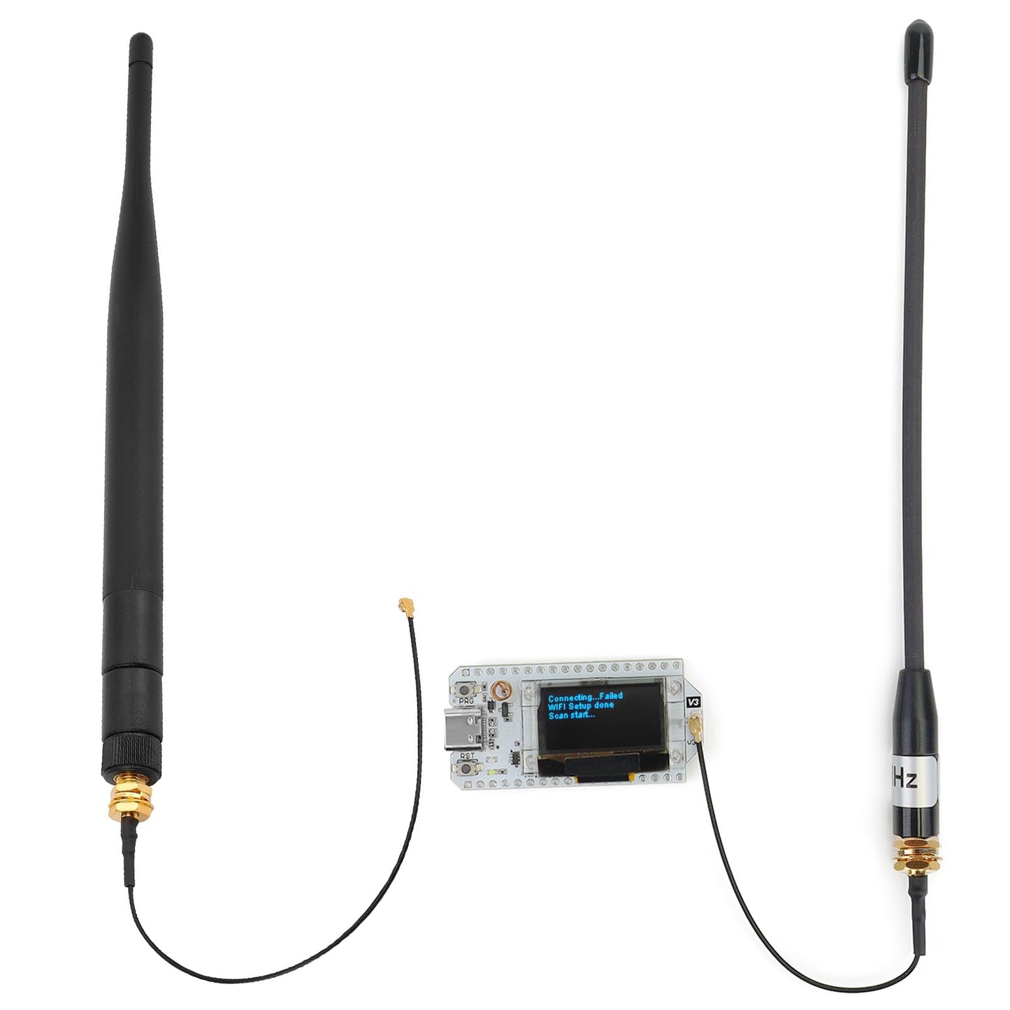 915MHz Antenna 10dBi Gain for Meshtastic LoRa Long Range Soft Whip Antenna, 17cm Omni SMA Male Black (2 Pack)