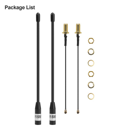 915MHz Antenna 10dBi Gain for Meshtastic LoRa Long Range Soft Whip Antenna, 17cm Omni SMA Male Black (2 Pack)
