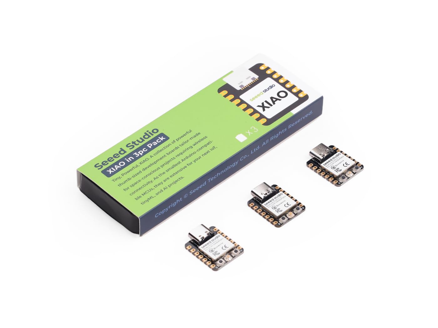 Seeed Studio XIAO ESP32C3 -RISC-V Tiny MCU with Wi-Fi/BLE5.0, Battery Charging, Ultra-Low Power, Rich Interfaces. Engineered for LoT Control & Edge TinyML