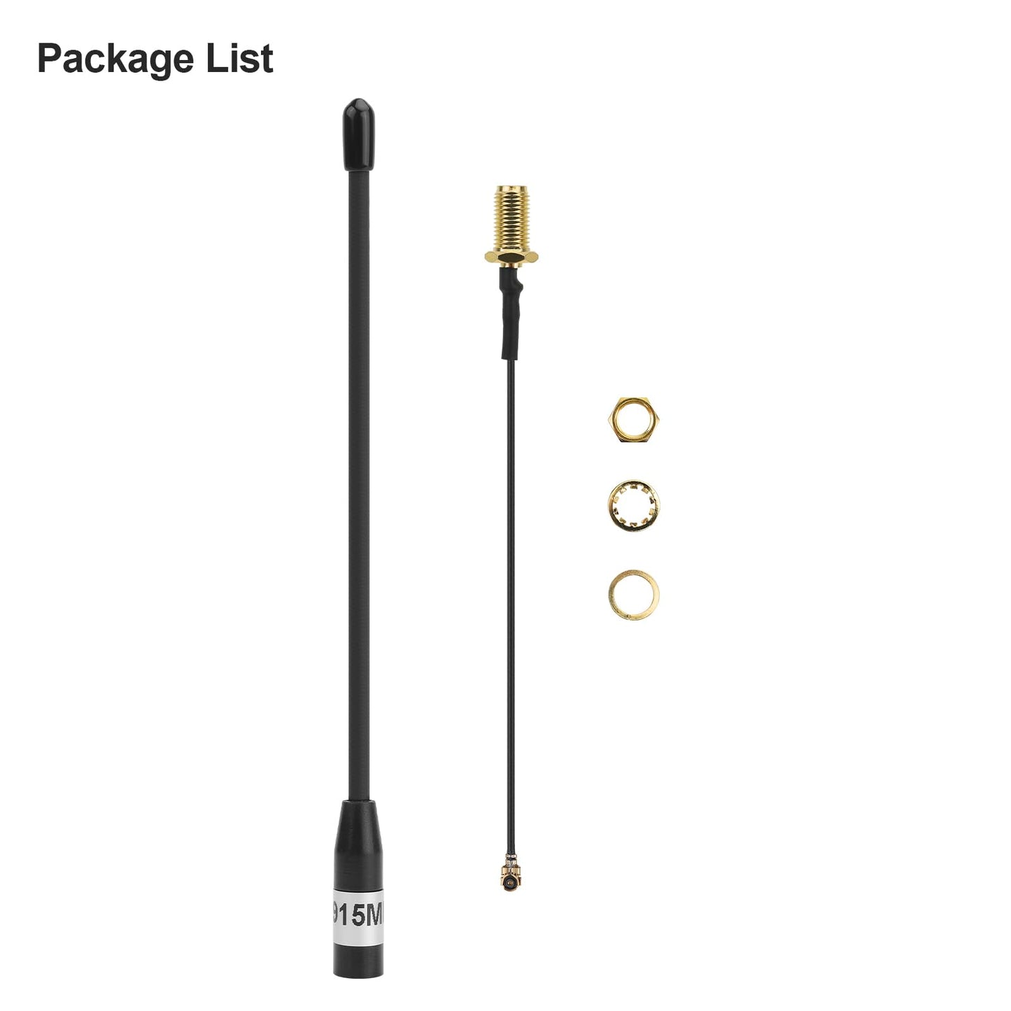 915MHz Antenna 10dBi Gain for Meshtastic LoRa Long Range Soft Whip Antenna, 17cm Omni SMA Male Black (2 Pack)