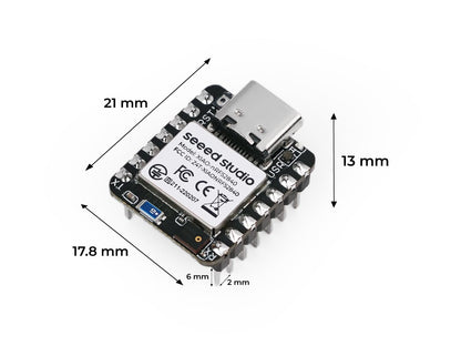XIAO nRF52840 3PCS Pack - NFC, Onboard Bluetooth5.0 Antenna, Supporting Arduino, MicroPython, CircuitPython, tinyGo, Zephyr, Meshtastic, Amazon Sidewalk, QMK, ZMK