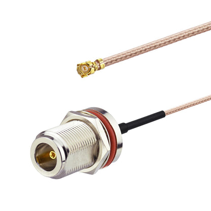 IPX/u.fl to N Type Female Pigtail Cable (6" RG178 for PCI WiFi Card Wireless Router Gateway External Antenna etc.