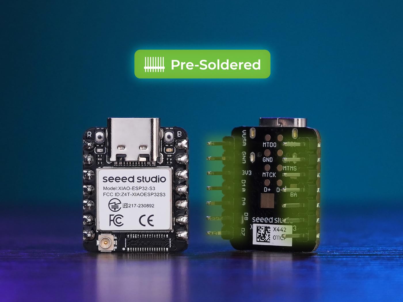Seeed Studio XIAO ESP32C3 -RISC-V Tiny MCU with Wi-Fi/BLE5.0, Battery Charging, Ultra-Low Power, Rich Interfaces. Engineered for LoT Control & Edge TinyML