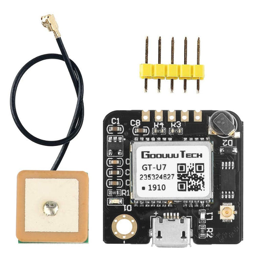 Doudou 2pcs GT-U7 GPS Module, High Sensitivity, Low Power Consumption, Compatible with NEO-6M, STM32, Suitable for Vehicles