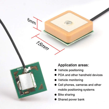 Doudou 2pcs GT-U7 GPS Module, High Sensitivity, Low Power Consumption, Compatible with NEO-6M, STM32, Suitable for Vehicles