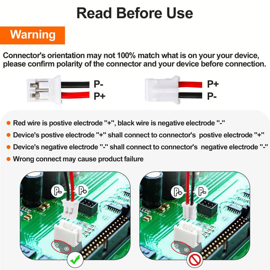 YELUFT 1pcs 3.7V 5000mAh Lithium Polymer Rechargeable Battery with Integrated Protective Board and PH2.0 Plug Compatible with WisBlock Meshtastic, Raspberry Pi UPS (Reversed Polarity)