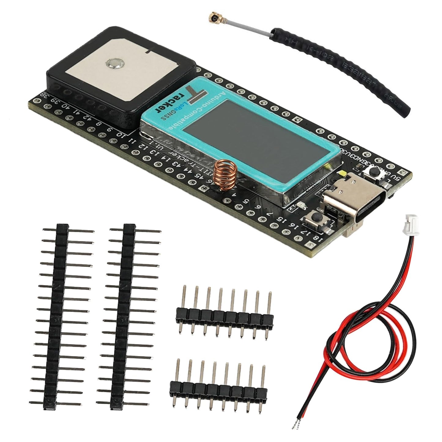 Wireless Tracker Development Kit LoRa 915MHz SX1262 ESP32-S3 WiFi+BT UC6580 GPS GNSS Receiver for Arduino Meshtastic IoT LoRaWAN