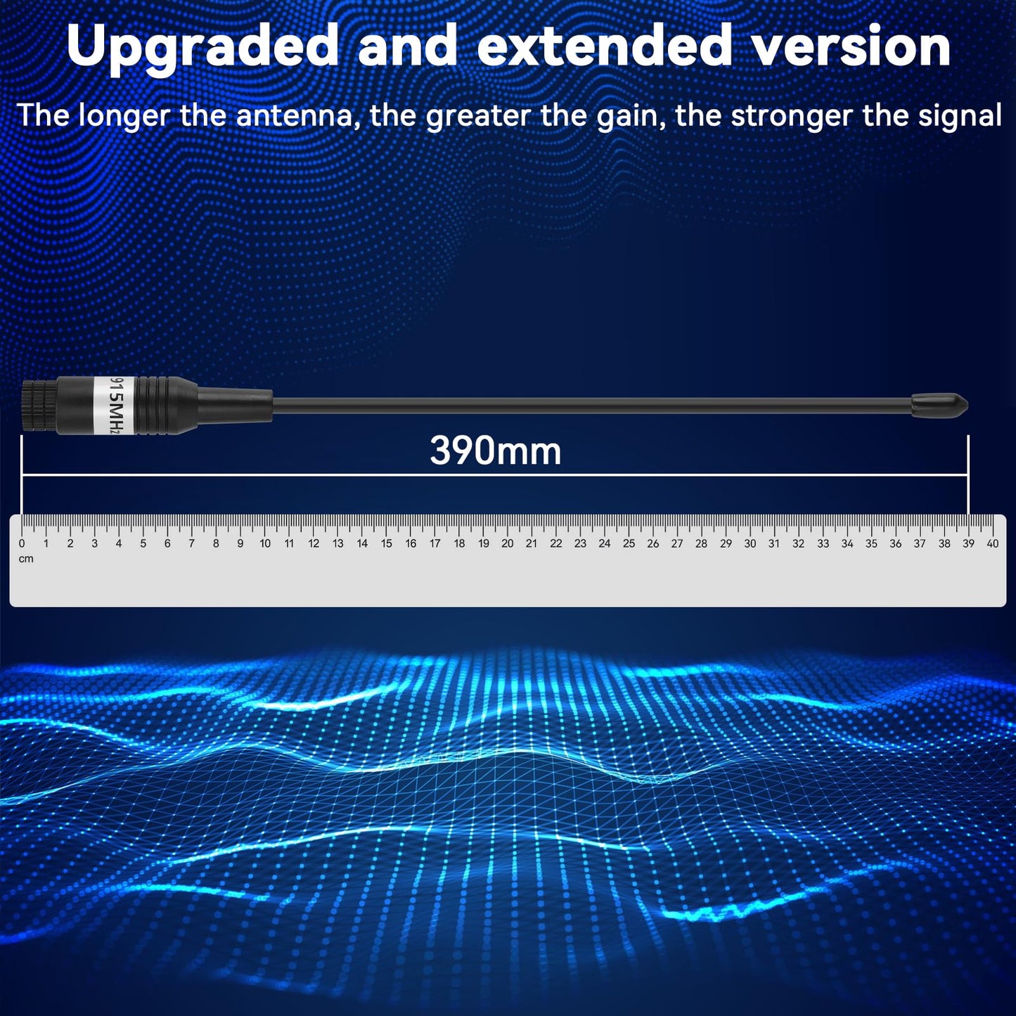 915MHz Antenna 10dBi Gain for Meshtastic LoRa Long Range Soft Whip Antenna, 17cm Omni SMA Male Black (2 Pack)